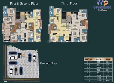Project Image of 1004.0 - 1075.0 Sq.ft 2 BHK Apartment for buy in MP Green Bay
