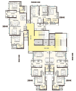 Project Image of 1270 Sq.ft 3 BHK Apartment / Flat for sale in Thane West for Rs. 27000000