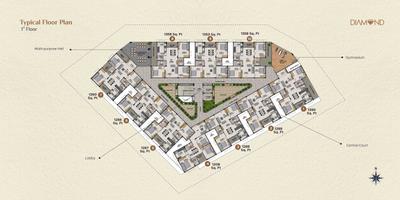 Project Image of 1208.0 - 1390.0 Sq.ft 3 BHK Apartment for buy in Rajparis Diamond