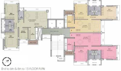 Project Image of 1140.0 - 1380.0 Sq.ft 2 BHK Apartment for buy in Wadhwa Madhupuri