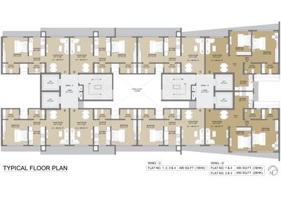 Project Image of 485.0 - 1175.0 Sq.ft 1 BHK Apartment for buy in Ajmera Boulevard