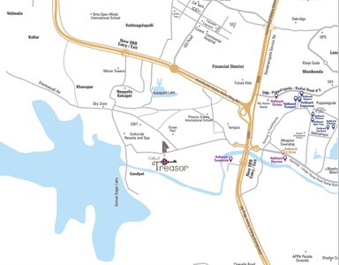 Project Image of 2040 Sq.ft 3 BHK Apartment / Flat for sale in Gandipet for Rs. 24500000