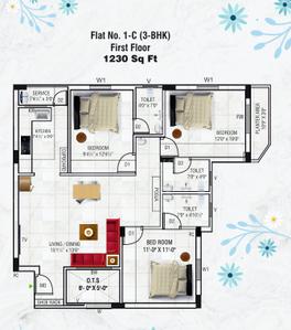 Project Image of 1071.0 - 1360.0 Sq.ft 2 BHK Apartment for buy in Minerva Vasantham