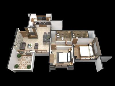 Project Image of 0.0 - 580.0 Sq.ft 2 BHK Apartment for buy in Uday Emerald Park C Building