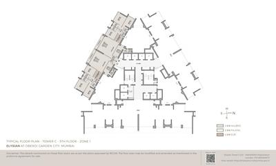 Project Image of 1736.54 - 2400.0 Sq.ft 3 BHK Apartment for buy in Elysian