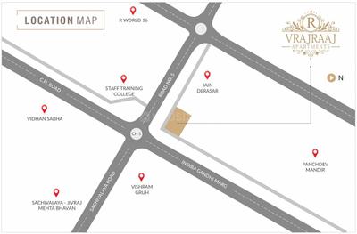 Project Image of 0.0 - 692.77 Sq.ft 3 BHK Apartment for buy in R Vrajraaj Apartments