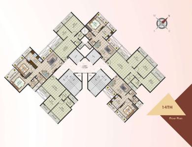 Project Image of 409.5 - 669.5 Sq.ft 1 BHK Apartment for buy in Planet Riverfront