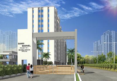 Project Image of 570.0 - 850.0 Sq.ft 1 BHK Apartment for buy in Meghraj Sanvi Marvel A