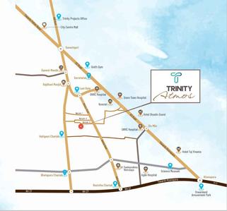 Project Image of 0.0 - 1129.46 Sq.ft 3 BHK Apartment for buy in Trinity Atmos Phase II