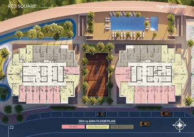 Project Image of 327.0 - 923.0 Sq.ft Studio Studio Apartment for buy in Tiger Red Square