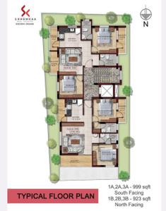 Project Image of 923.0 - 999.0 Sq.ft 2 BHK Apartment for buy in Skhemkaa
