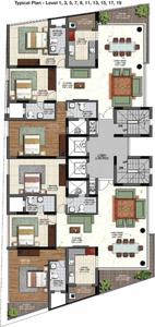 Project Image of 1851.0 - 2036.0 Sq.ft 3 BHK Apartment for buy in Casagrand Olympus