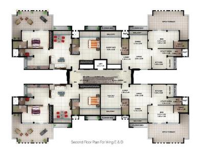 Project Image of 1162.0 - 1528.0 Sq.ft 2 BHK Apartment for buy in Sumit Province II