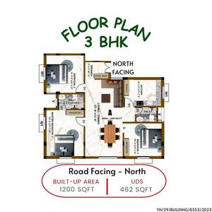Project Image of 1200.0 - 1300.0 Sq.ft 3 BHK Apartment for buy in Fairdeal Apartments