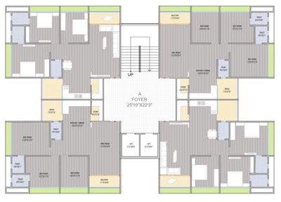 Project Image of 978.98 - 1239.79 Sq.ft 3 BHK Apartment for buy in VS Ved Sapphire