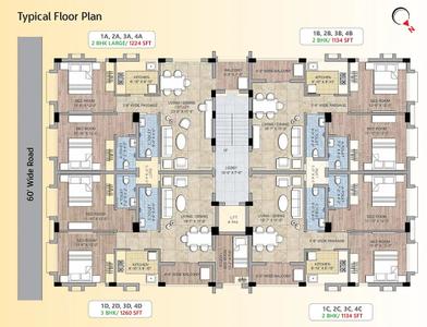 Project Image of 1134.0 - 1260.0 Sq.ft 2 BHK Apartment for buy in Trinity Kalinga