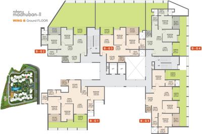 Project Image of 774.0 - 960.0 Sq.ft 2 BHK Apartment for buy in Rohan Madhuban II Wings A B C