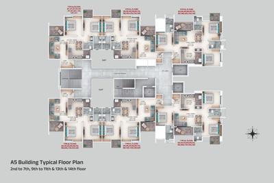 Project Image of 579.96 - 724.41 Sq.ft 2 BHK Apartment for buy in Majestique Rhythm County Phase IV