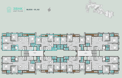 Project Image of 2720.0 - 3445.0 Sq.ft 3 BHK Apartment for buy in Pramukh Green County