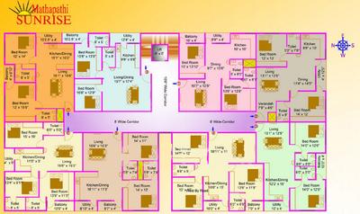Project Image of 1270.0 - 1535.0 Sq.ft 2 BHK Apartment for buy in Mathapathi Sunrise