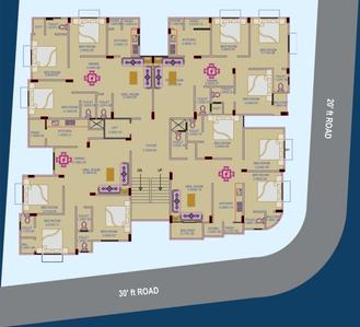 Project Image of 1782.0 - 1917.0 Sq.ft 3 BHK Apartment for buy in Janki Satyam Apartment
