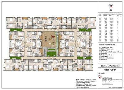 Project Image of 0.0 - 1740.0 Sq.ft 3 BHK Apartment for buy in Jain Aadhidev