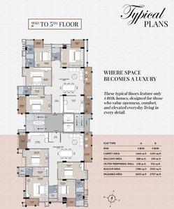 Project Image of 2306.0 - 2707.0 Sq.ft 3 BHK Apartment for buy in Uttarayan Aura