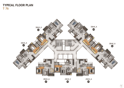 Project Image of 448.0 - 1522.0 Sq.ft 1 BHK Apartment for buy in Amanora Arbano Towers 73 74 75 and 76