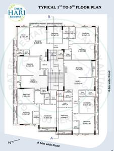 Project Image of 971.23 - 989.31 Sq.ft 3 BHK Apartment for buy in Shree Hari Residency