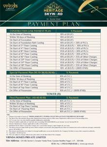 Project Image of 1298.0 - 2018.0 Sq.ft 3 BHK Apartment for buy in Vrinda Heritage Skyward