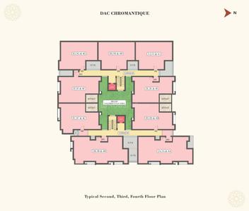 Project Image of 951.0 - 1434.0 Sq.ft 2 BHK Apartment for buy in DAC Chromantique