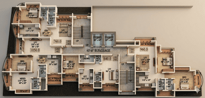 Project Image of 525.0 - 740.0 Sq.ft 1 BHK Apartment for buy in Imperial Greens