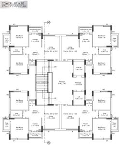 Project Image of 534.97 - 798.79 Sq.ft 2 BHK Apartment for buy in Siddhi Nandan