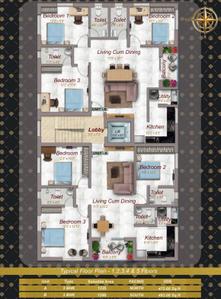 Project Image of 1335.0 - 1390.0 Sq.ft 3 BHK Apartment for buy in Shree Aadrika