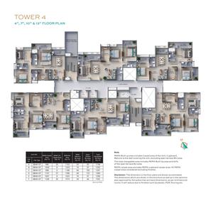 Project Image of 1077.0 - 1435.0 Sq.ft 3 BHK Apartment for buy in F Residences Merlin Phase II
