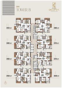 Project Image of 1990.0 - 2640.0 Sq.ft 3 BHK Apartment for buy in Vajram Ixora