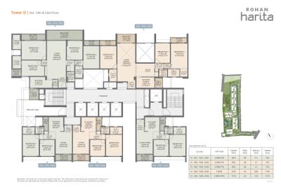 Project Image of 714.0 - 1740.0 Sq.ft 2 BHK Apartment for buy in Rohan Harita Phase 1