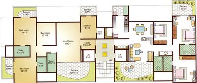 Project Image of 1045.0 - 1635.0 Sq.ft 2 BHK Apartment for buy in Panama SLK Heights