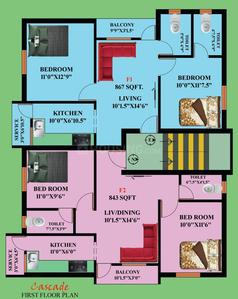 Project Image of 843.0 - 922.0 Sq.ft 2 BHK Apartment for buy in Grand Cascade