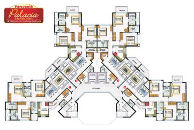 Project Image of 667.36 - 1323.96 Sq.ft 2 BHK Apartment for buy in Parsvnath Palacia Phase II