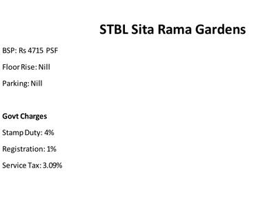 Project Image of 810.0 - 4050.0 Sq.ft Residential Plot Plot for buy in STBL Sita Rama Gardens Plot