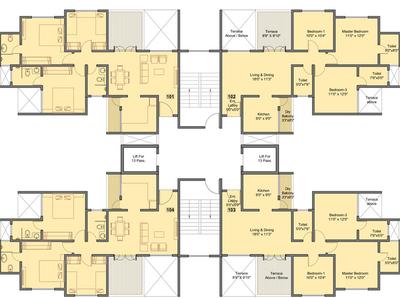Project Image of 557.89 - 826.0 Sq.ft 2 BHK Apartment for buy in Pinnacle Neelanchal Phase II