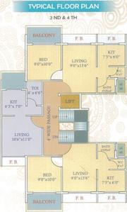 Project Image of 178.0 - 293.0 Sq.ft 1 RK Apartment for buy in Shree Gokul Niwas