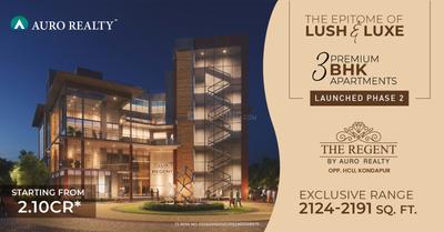 Project Image of 1950.0 - 2191.0 Sq.ft 3 BHK Apartment for buy in Auro The Regent Phase 2