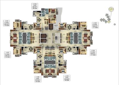 Project Image of 950.0 - 1740.0 Sq.ft 2 BHK Apartment for buy in Mantri Webcity