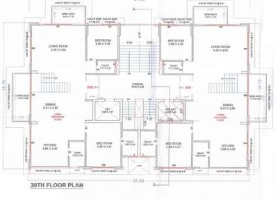 Project Image of 1134.62 - 2045.25 Sq.ft 3 BHK Apartment for buy in Siddhi Vinayak Divine Rivera