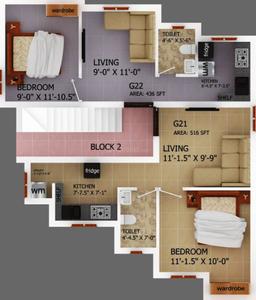 Project Image of 436.0 - 1392.0 Sq.ft 1 BHK Apartment for buy in Alapana Panchatara