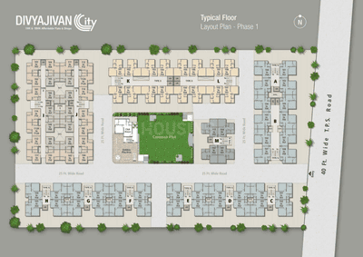 Project Image of 193.64 - 347.57 Sq.ft 1 RK Apartment for buy in Divyajivan City
