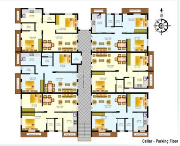 Project Image of 604.18 - 634.21 Sq.ft 2 BHK Apartment for buy in R R Landmarks Sharan Residency Block C