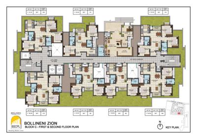 Project Image of 1555.0 - 1650.0 Sq.ft 3 BHK Apartment for buy in BSCPL Bollineni Zion